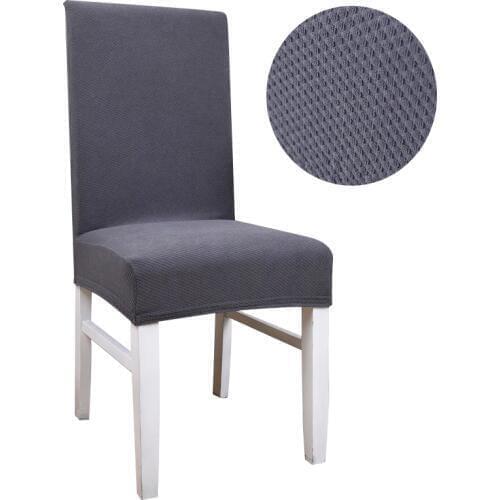 Thick knit fabric Solid Colors Flexible Chair Cover For Wedding Party Elastic Multifunctional Dining Furniture Covers Home Decor