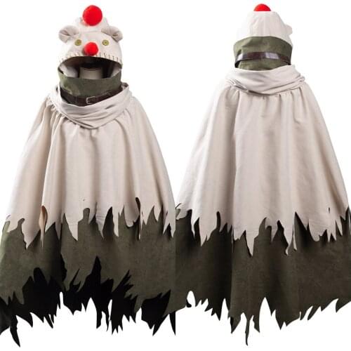 Final Fantasy VII Remake Intergrade Yuffie Kisaragi Moogle Cosplay Costume Cloak Cape Halloween Carnival Suit