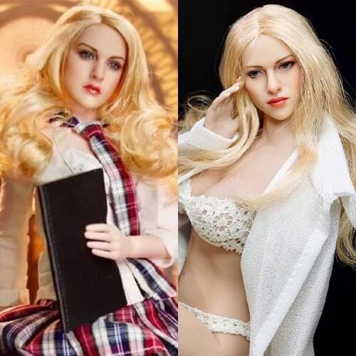 TOYS 1:6 Female Hea Sculpt Carving Model KT00l KT004/5/6/7/8 for Women Seamless Body TBLeague S18A 19B 20A 21B 22A 23B