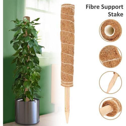 Plant Climbing Coir Totem Pole Safe Gardening Coconut Palm Stick for Support Plants Creepers and Climbing Vines Auxiliary Tools