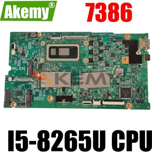 For DELL 7386 Laptop Motherboard CN-02CF17 02CF17 2CF17 17925-1 With SRFFX I5-8265U 100% working well