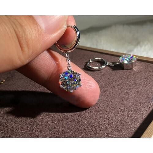 2020 New Cute Silver Color Long Drop Earrings with Zircon Stone for Women Fashion Jewelry Korean Earrings
