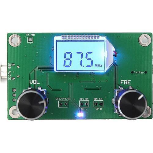 OOTDTY New 2019 arrival 87-108MHz DSP&PLL LCD Stereo Digital FM Radio Receiver Module + Serial Control Hot Sale