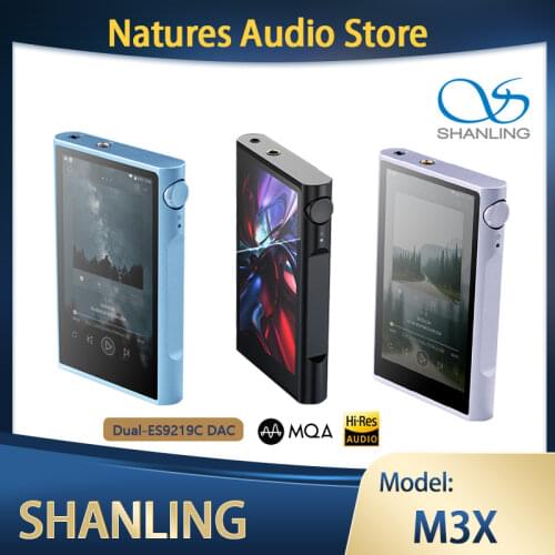 SHANLING M3X MQA Player Open Android version Bluetooth Dual ES9219C DAC/AMP DSD256 MP3 Hi-Res Portable Music Player