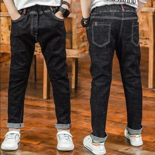 Boys casual pants 2019 autumn kids clothing big boys jeans cotton trousers baby children roupas infantis menina pencil leggings