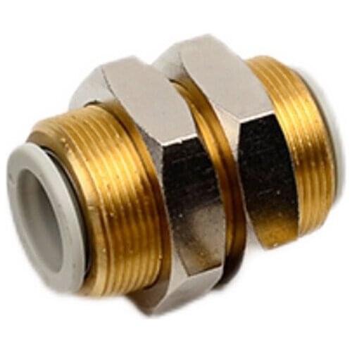 Applicable Tubing: Metric Size, Connection Thread: M, R, Bulkhead Union KQ2E10-00A KQ2E12-00A