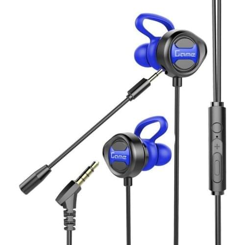 G31 Wired Control Gaming Headset 3.5mm Bass Stereo Earplugs Interface E-Sports With Dual Controllable Microphone for Pro Gamer