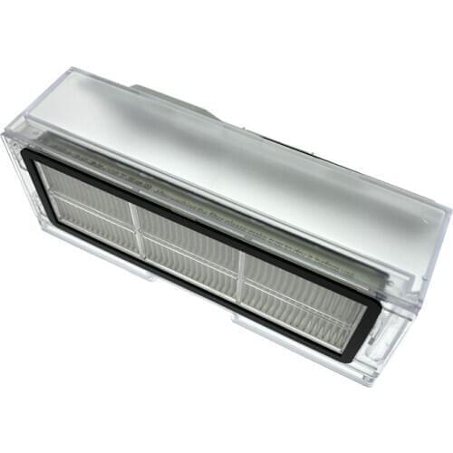 Original Dust Box Robot Dustbin Box with Filter Hepa for Robotic Roborock S5 MAX S6 MAXV S6 PURE Vacuum Cleaner- White