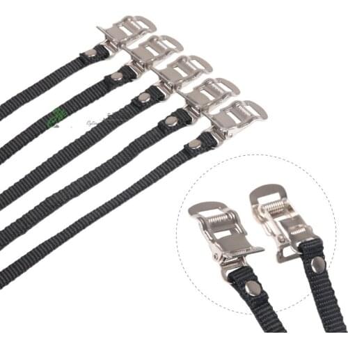 5 Pairs Bicycle Pedal Band Cycling Spinning Non Skid Shoe Toe Casing Tie Harness Strap Rope Bike Riding Safety Belts