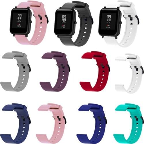 Strap For Huami Amazfit GTS GTR Watch Strap Bracelet Silicone Replacement Band Breathable 20MM For Amazfit Bip Watch Accessories