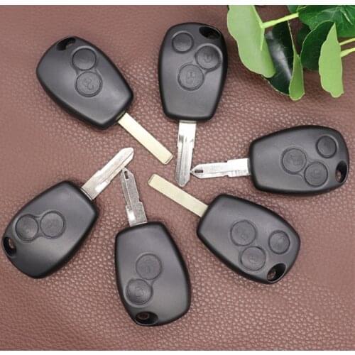 DAKATU 2/3 Buttons Replacement Remote Key Shell Cover FOB Case for Renault Logan Sandero Clio Fluence Vivaro Remote Key Shell