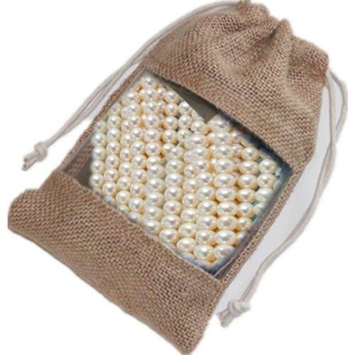 T096-3,Free Shipping,Size 4"X6"(10.2X15.2CM),Jute Jewelry Pouch Jute Bag Wholesale Clear PVC Window,Custom Logo print accept