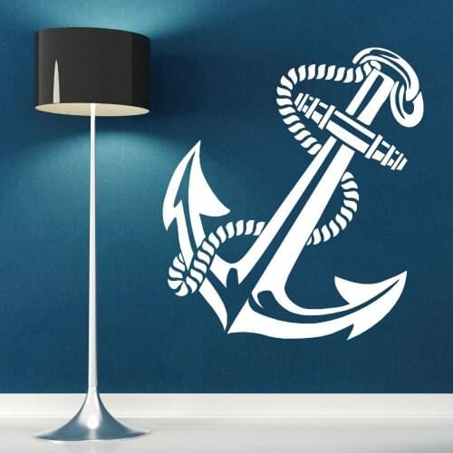 ANCHOR RETRO VINTAGE TATTOO SHIPS vinyl wall art sticker decal Customize Color Wall Decals Bedroom Living Room Wallpaper D392