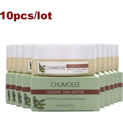 10PCS Chumolee Natural Unrefined Shea Butter Cream Maternity Stretch Marks Scar Skin Body Repair Remove Scar Skin Care Cream