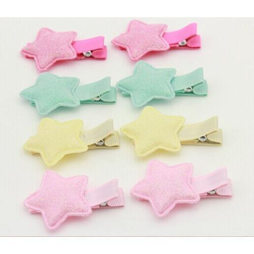 20pairs/lot New Star Hair Clip Baby Children Hairclip Girls Hairpin Pretty Kids Birthday Glitter Party Barrette