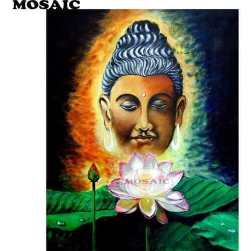 5d DIY Diamond Painting Cross Stitch,buddha religious art full Square Diamond Embroidery Picture Rhinestone Mosaic home decor B1