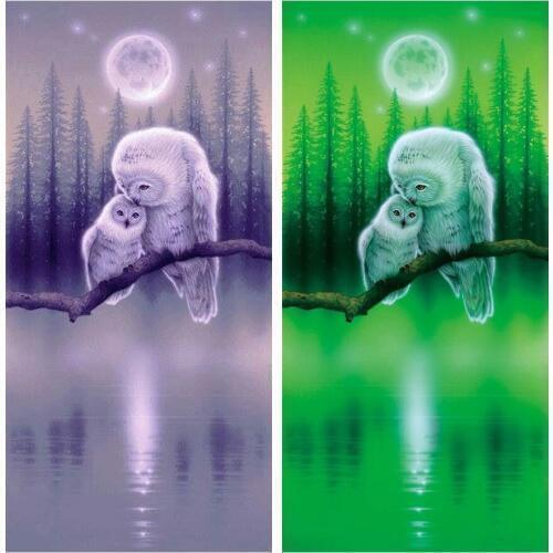 5d Diy Diamond Painting Cross Stitch Owl Diamond Embroidery Animal Crystal Square Diamond Mosaic Pictures Needlework