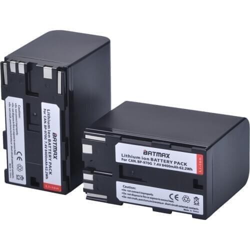 Batmax 8400mAh BP-970G BP 970G BP-975 Battery for Canon EOS C100, EOS C100 Mark II, EOS C300, EOS C300 PL
