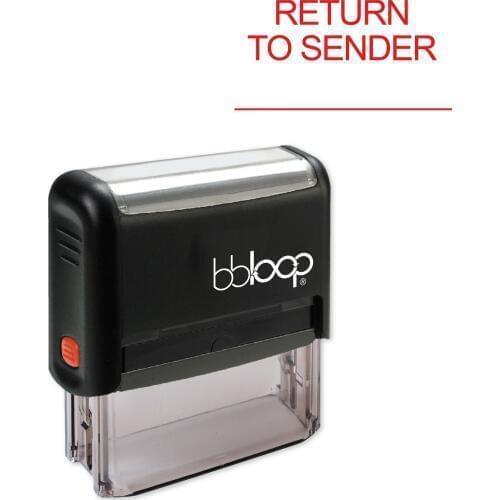 Bbloop Return w/line Style Font and Design Self-Ink