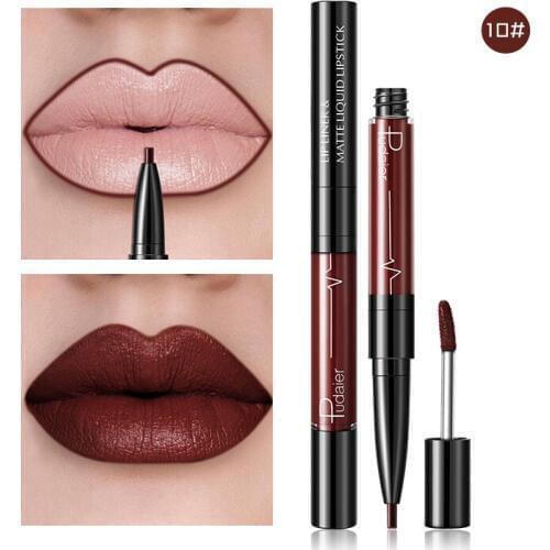 Pudaier Brand Sexy Lips Makeup Matte Lipgloss Velvet Pigment Liquid Lipstick Pencil Lipgloss Lip Tint Batom lipliner maquiagem
