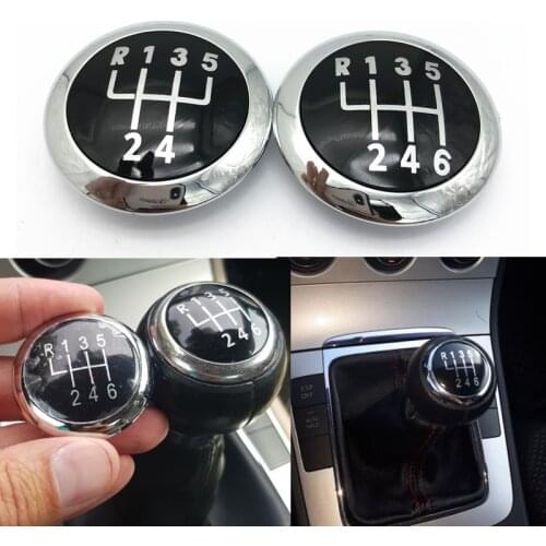 Gear Shift Knob Cap Emblem Badge Top Trim Cap Cover Case For Volkswagen VW Passat B6 2005-2011 Car Styling Accessories