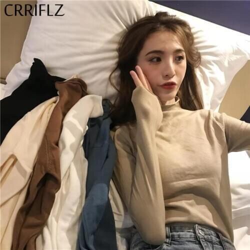 Женские вязаные пуловеры CRRIFLZ China At AliExpress