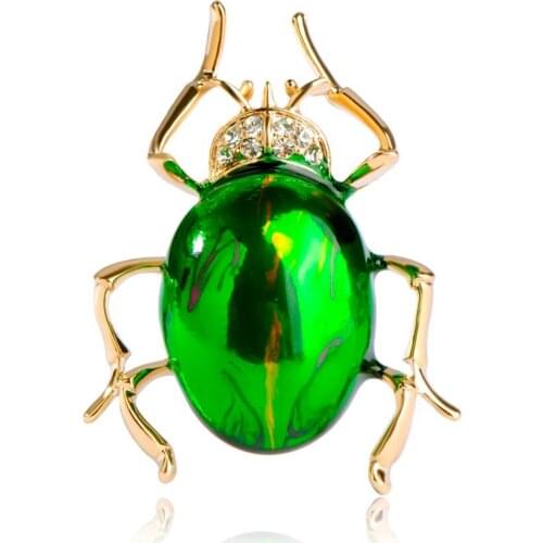 Funmor Enamel Esmalte Insect Brooches Punk Vivid Cockroach Collar Clip Cardigan Pins Accessories Women Kids Brooch Gift Joyeria