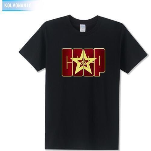 KOLVONANIG 2019 Summer Streetwear Fashion CCCP 3D Printed T Shirt Men Russians USSR Soviet Union T-shirts Cotton Crop Top Tees