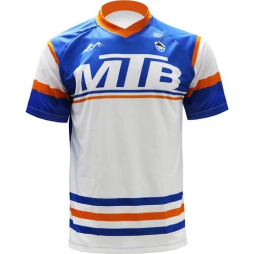 New MTB Downhill Jerseys Mountain Bike Shirts Offroad DH Motorcycle Cycling Jersey Motocross Male Breathable Short Sleeve TShirt