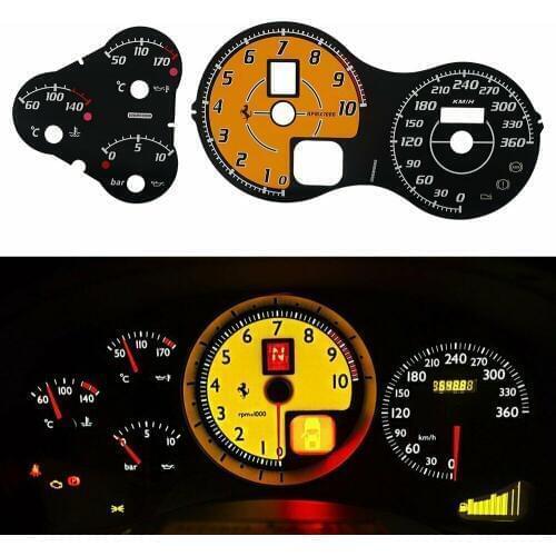 Gauge Face for Ferrari-360 Instrument Cluster 360KM/H