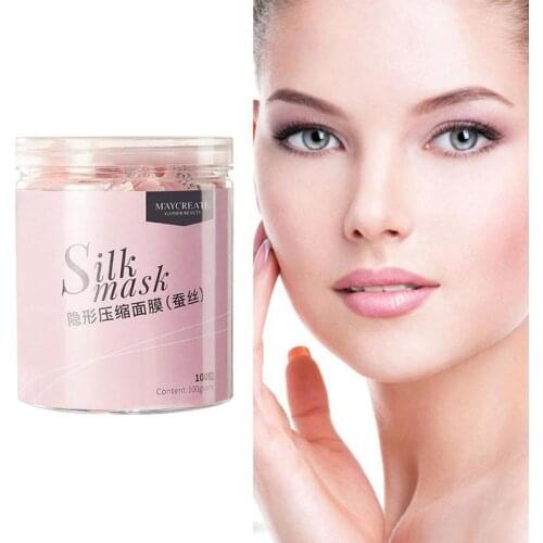 100pcs/Bag Ultra-Thin Moisturizing Disposable Compression Mask Cotton Sheet Face Skin Care Wrapped Masks Paper