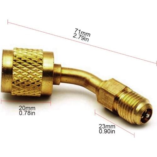 Ductless Mini Split System Charging Vacuum Port Adapter 5/16 Female,1/4 Male SAE