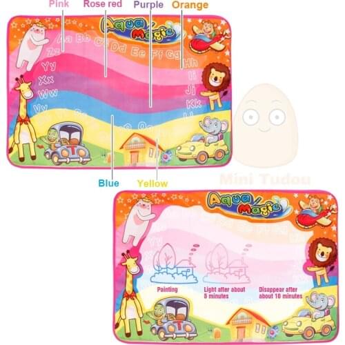 Kids Drawing Toys Board 86*57CM Water Drawing Mat With 2PCS Magic Pen Childs Coloring Painting Games