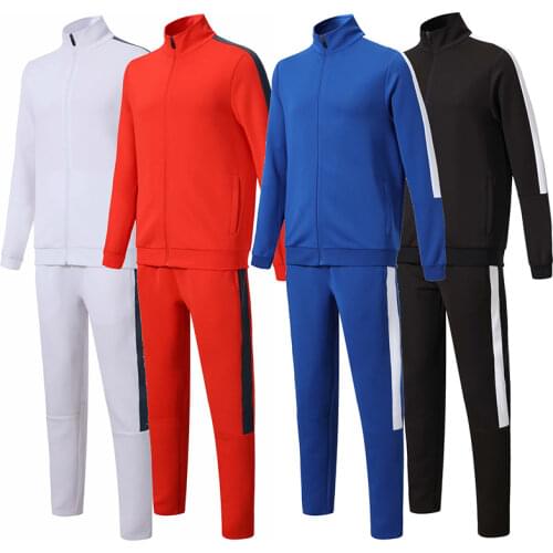 Youth Running Jackets Pants Set Women & Men Blank Tracksuits Football Basketball Training Suit Home Jogging Outdoor Sportswear