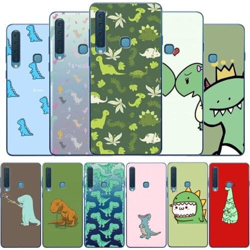 Cartoon dinosaur Soft Silicone Phone Case For Samsung A10 A20E A30 A40 A50 A70 A80 A3 A5 A7 2016 A8 2017 A6 A9 2018