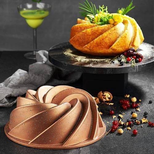 Nehir Nilüfer 26 cm Casting Cake Mold Rosegold FREE SHİPPİNG