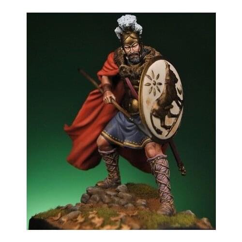 Unpainted Kit 1/24 75mm soldier Hostus Sardo-Punic Aristocratic 75mm figure Historical Uncolor Resin kit miniature model