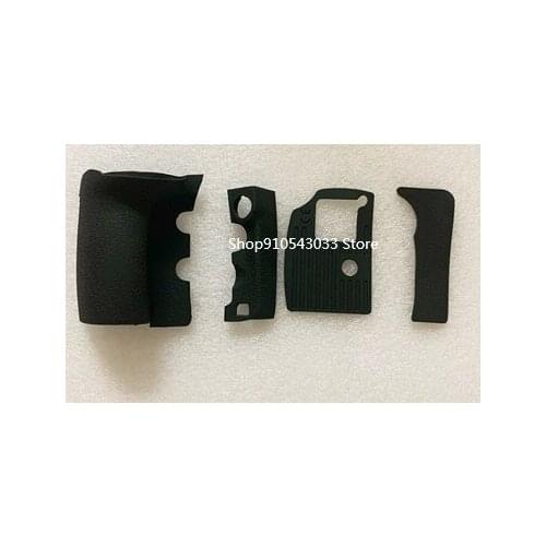 New For Nikon D810 Body Rubber A Set of 4PCS Grip+left side +thumb + bottom rubber cover repair parts