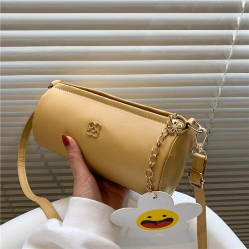 The Sriginal Cylinder 2021 Spring Summer Fashion Bags Crossbody Bags Foreign Style Retro Embroidered Top-Handle Bags