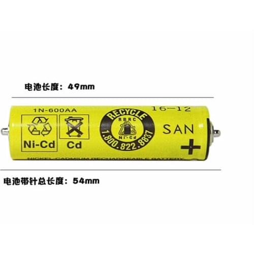 2PCS/lot Ni-MH rechargeable battery for Panasonic hair trimmer clip ER1510 ER1410 ER506 ER154 ER1511 ER1611