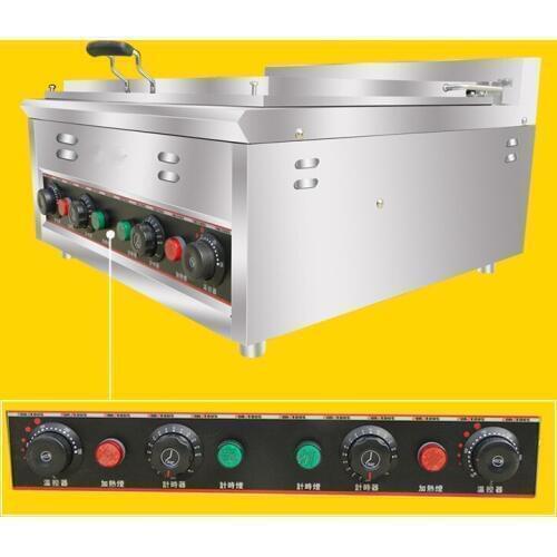 Restaurant food Equipment Commercial Electric 4500W Automatic Cooker Fryer gyoza dumpling fryer cooking pan