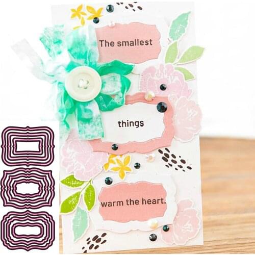 New Label border Metal cutting Die scrapbook Decoration embossed Photo album Decoration Card making DIY Handicrafts