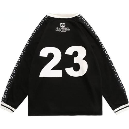 Sweatshirts Men Letter Embroidery Side Stripe Print Turn-down Collar Pullover Autumn All-match College Style Streetwear