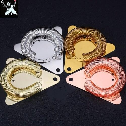 Triangular Type Bar Cocktail Strainer 304 Stainless Steel Spring Strainer Ice Separator Bar Cocktail Tool