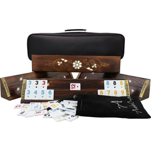 Turkish Okey Board Game Set Wooden Rummy Cues Handmade Rumicube Game Set Gift for Mom Gift for Friend Okey Game