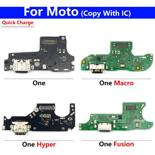 USB Charging Board Dock Flex Cable For Motorola Moto G5 G6 G7 G8 Play G7 Power E6 Plus One Fusion Macro Hyper Charger Port