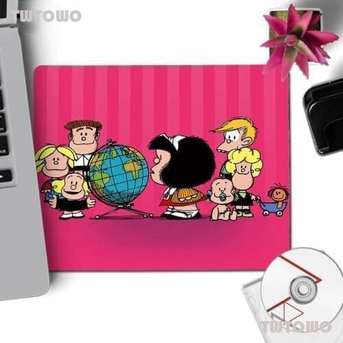 High Quality Mafalda Computer Gaming Mousemats Simple Design Speed Gaming Mouse Pads 18x22cm Desk Mat