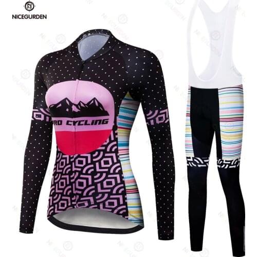 Woman long-sleeved womens cycling jerseys cycling jerseys breathable bicycles, ladies cycling jerseys, quick-drying clothes