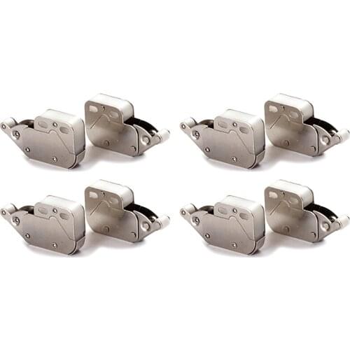 10Pcs Bounce Latch Lock Anti-Theft Contact Catch Locks for Cupboard Door Furniture Mini Push Cabinet Kitchen Spring