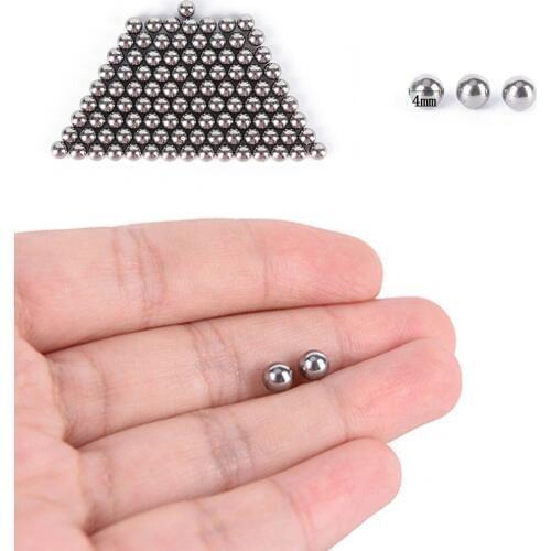 100Pcs/Lot 4mm High-carbon Steel Slingshot Ball Catapult Bow Steel Balls Hunting Slingshot Drop Shipping